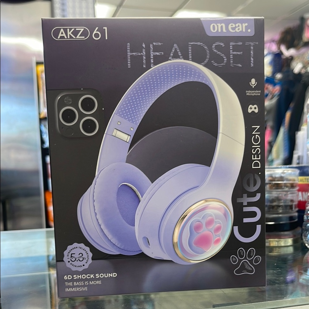 61 Purple Kids Headset